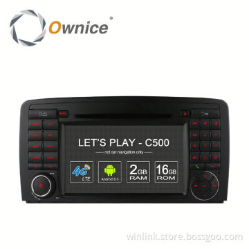 Ownice 4 core Android 6.0 Auto GPS navi for Benz R Class R320 R350 R500 Built in 4G LTE 2G RAM Support steering wheel